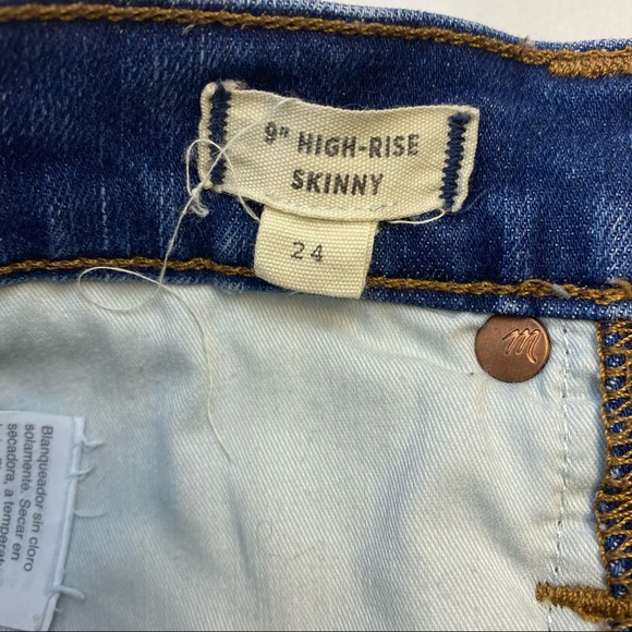 Madewell 9" Mid-Rise Skinny Jeans in Paloma Wash - Picture 7 of 12